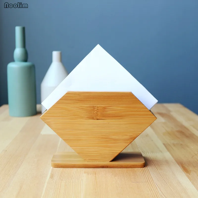 Бамбуковая Вертикальная коробка для салфеток ресторан отель квадратная