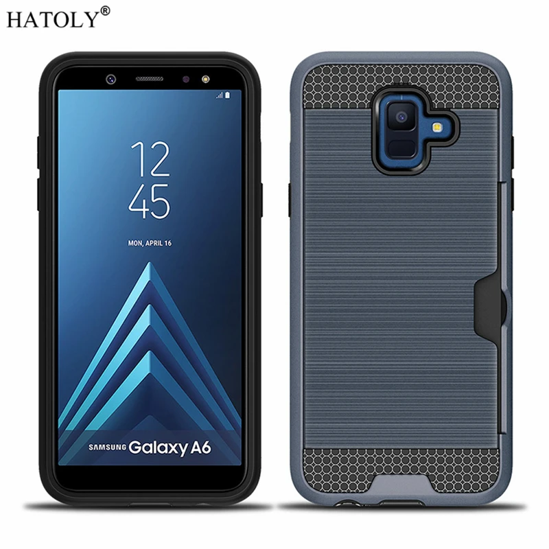 Для Fundas Samsung Galaxy A6 Plus 2018 Чехол Броня прочный резиновый чехол для телефона с
