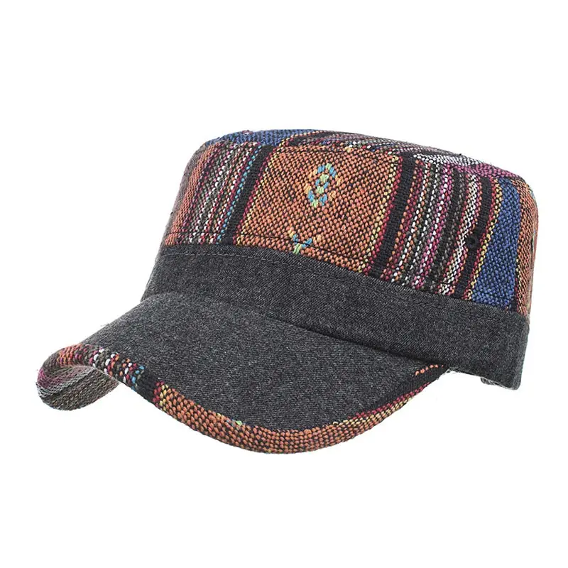 Fashion New Autumn Winter On The Woolen National Style Color Matching Classic Popular Flat Cap Versatile Comfort | Аксессуары для