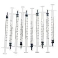 100pcs plastic syringe 1ml syringe 1cc injector without needles for lab and industrial dispensing adhesives glue non sterile