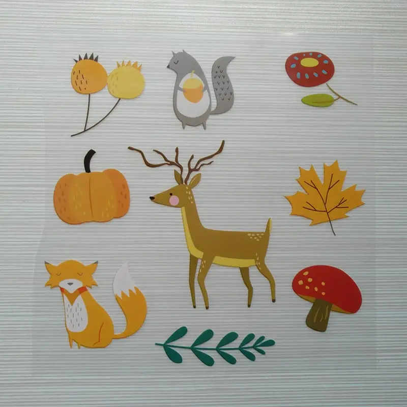 COSBILL 9 Pieces/Lot Patches Cartoon Animal Plants Patch Iron On Clothes For Child Gift Washable Decoration Heat Transfers Y-106 | Дом и сад