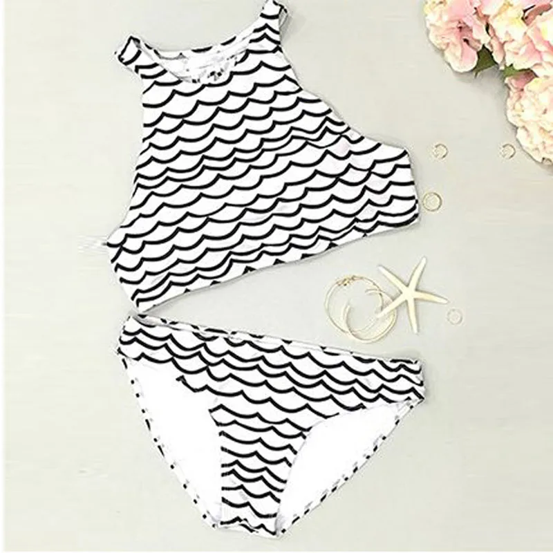 2017 белая рыба Весы высокое Средства ухода за кожей Шеи Push Up бикини Установить