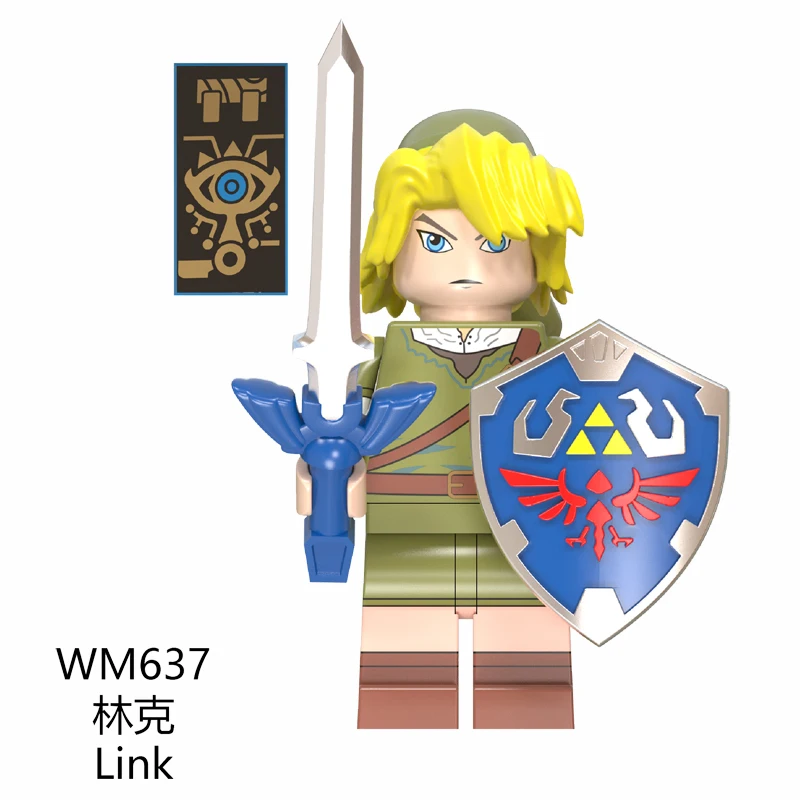 WM637 Zelda игра принцесса Zelda Link строительные блоки NinjagoINGLY куклы экшн модельные Фигурки игрушки для детей Подарки WM6053 - Цвет: WM637