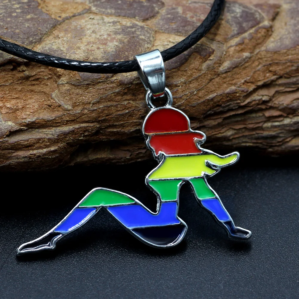 Ожерелье youe shone с вырезами в форме радуги 18 &quotцепочкой из ЛГБТ стали|necklace with|rainbow