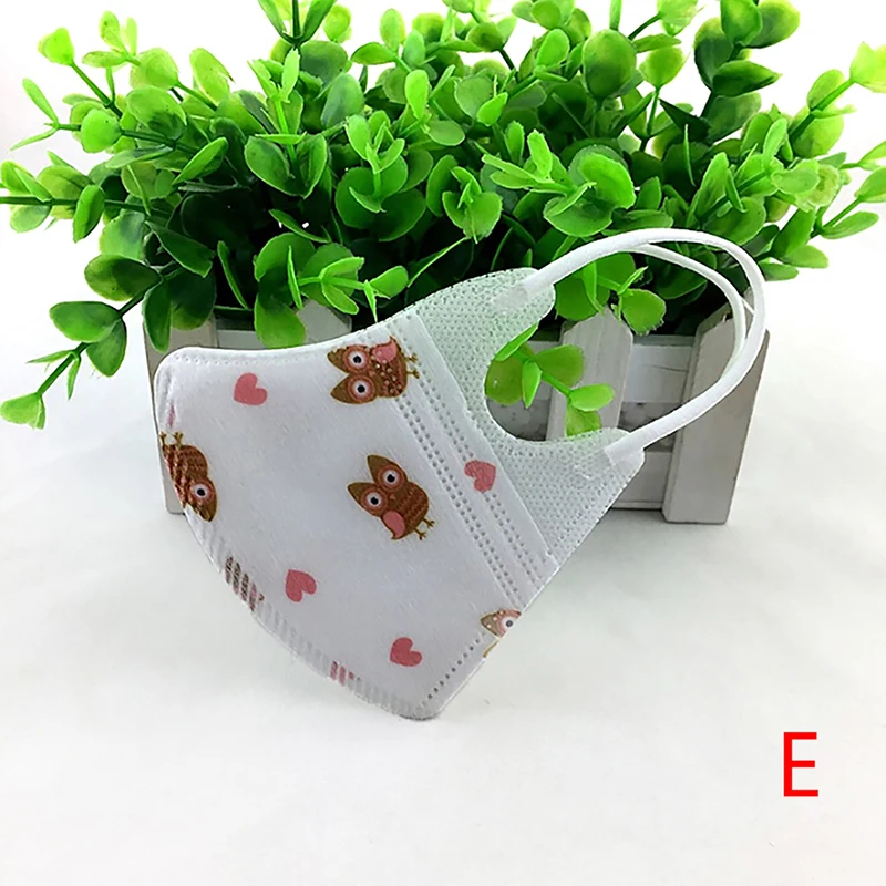 as picture 5pcs 5 шт., мультяшная детская маска для девочек и мальчиков, PM2.5, складывающаяся хлопковая маска, дыхательный клапан, Анти-пыль, маска для рта, респиратор, Детские маски со ртом для лица - Цвет: as picture 5pcs