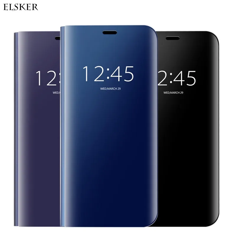 Прозрачный зеркальный смарт чехол для Xiaomi Mi 8 8SE 6 6X A2 5X A1 Lite кожаный флип Note 3 Mix 2