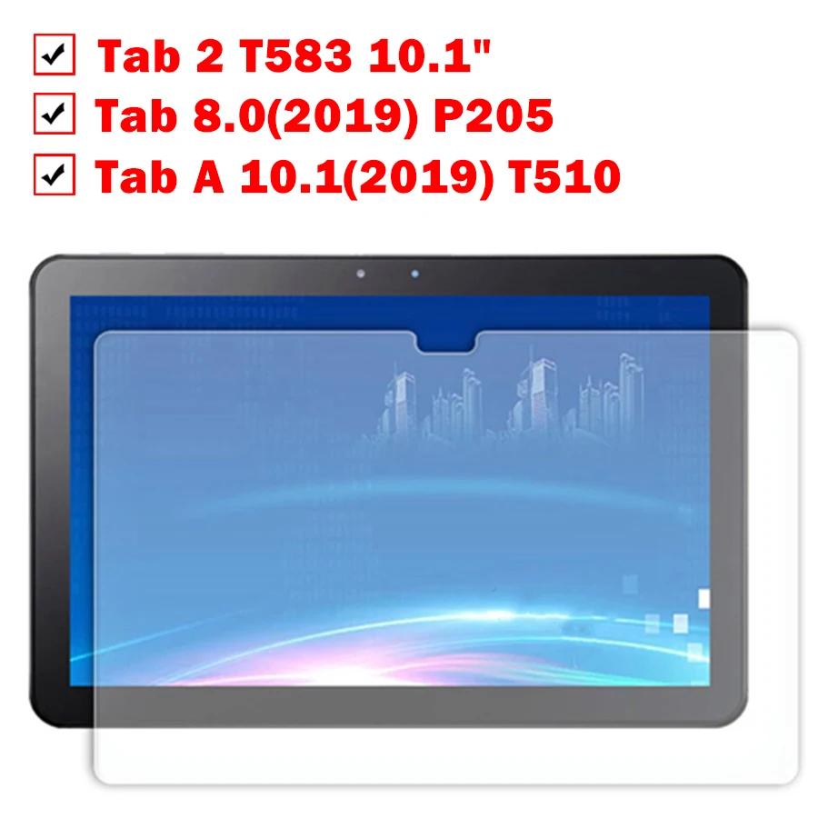 Защитное стекло для samsung Tab A 10,1() T510 закаленное стекло samsug tablet 8,0 P205 A2 T583 10,1 защитная пленка wifi версия