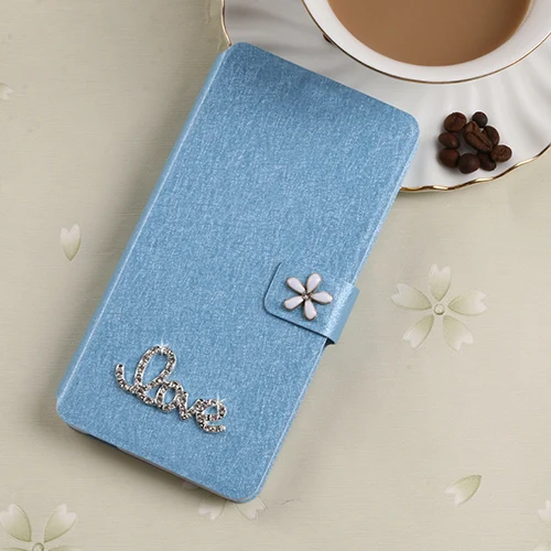 Blue Love W Чехол-книжка для BQ BQS 4072 Strike Mini 5020 Strike 5022 Bond 5035 Velvet 5037 Strike power 4G fundas с отделениями для карт и подставкой - Цвет: Blue Love W