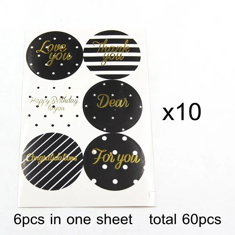 1125-60pcs 1 комплект спасибо бирки наклейки Подарочные бирки 4 стиля вечерние/свадебный подарок коробка сумка для скрапбукинга для гостей Упаковка для подарков - Цвет: 1125-60pcs