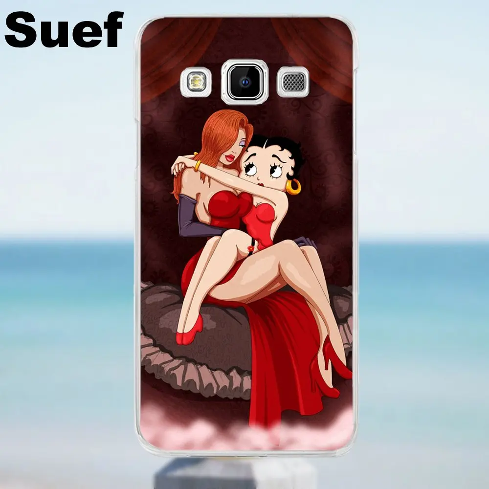 Suef мягкий чехол сексуальная мультяшная Бетти Буп для Galaxy Alpha Core Prime Note 2 3 4 5 S3 S4 S5 S6 S7