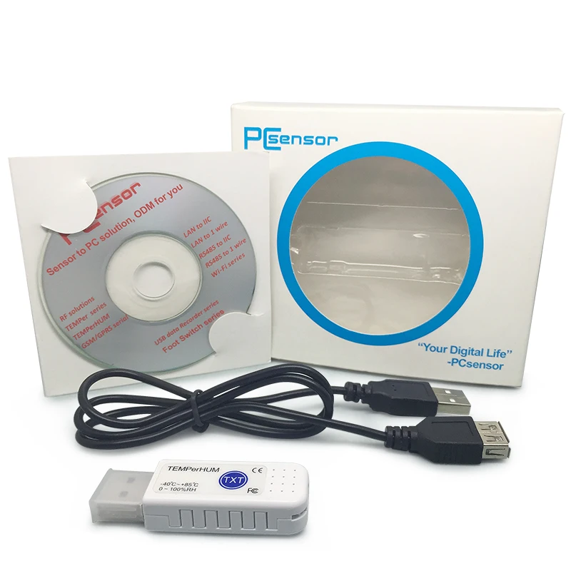 USB гаджет ПК датчик гигрометр термометр Hid температура Температура влажность Регистратор в продаже