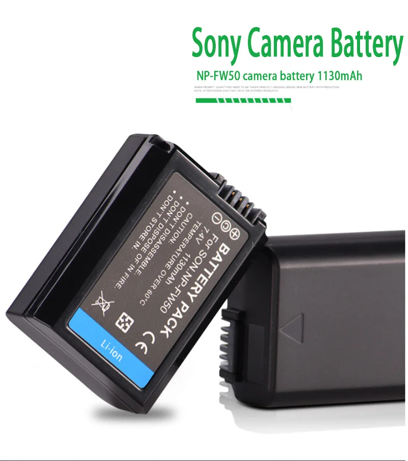 1130mAh NP FW50 fw50 батарея для камеры lcd USB зарядное устройство+ для sony NP-FW50 Alpha a6500 a6300 a6000 a5000 a3000 NEX-3 a7R
