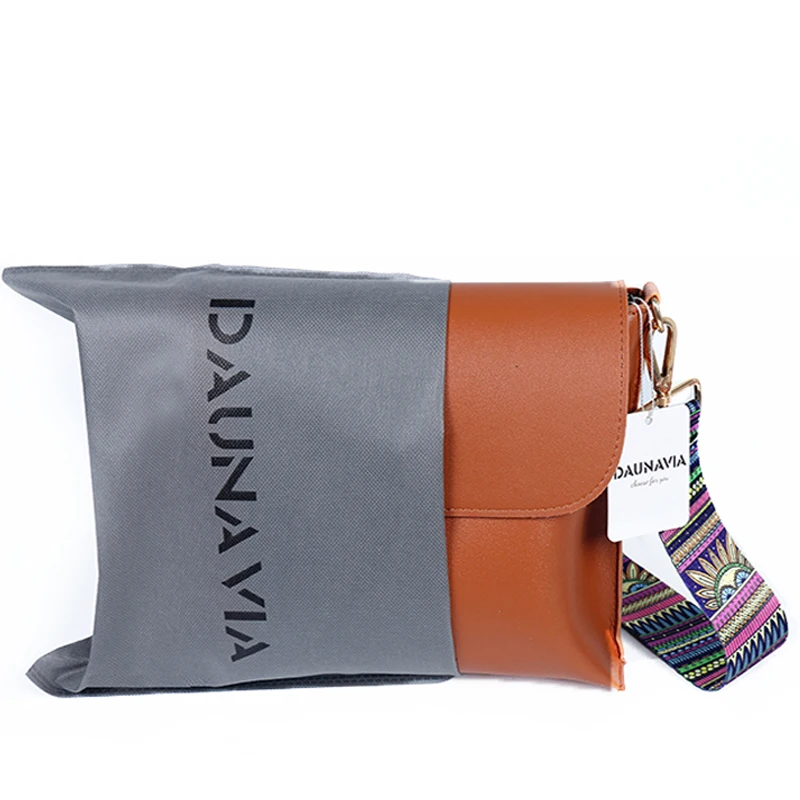 DAUNAVIA бренд Сумки для женщи Дамские PU искусственной кожи плеча Сумки Crossbody Для женщин Курьерские сумки с красочными ремень Сумки сумка женская сумка женская через плечо сумка для женщин сумка женская