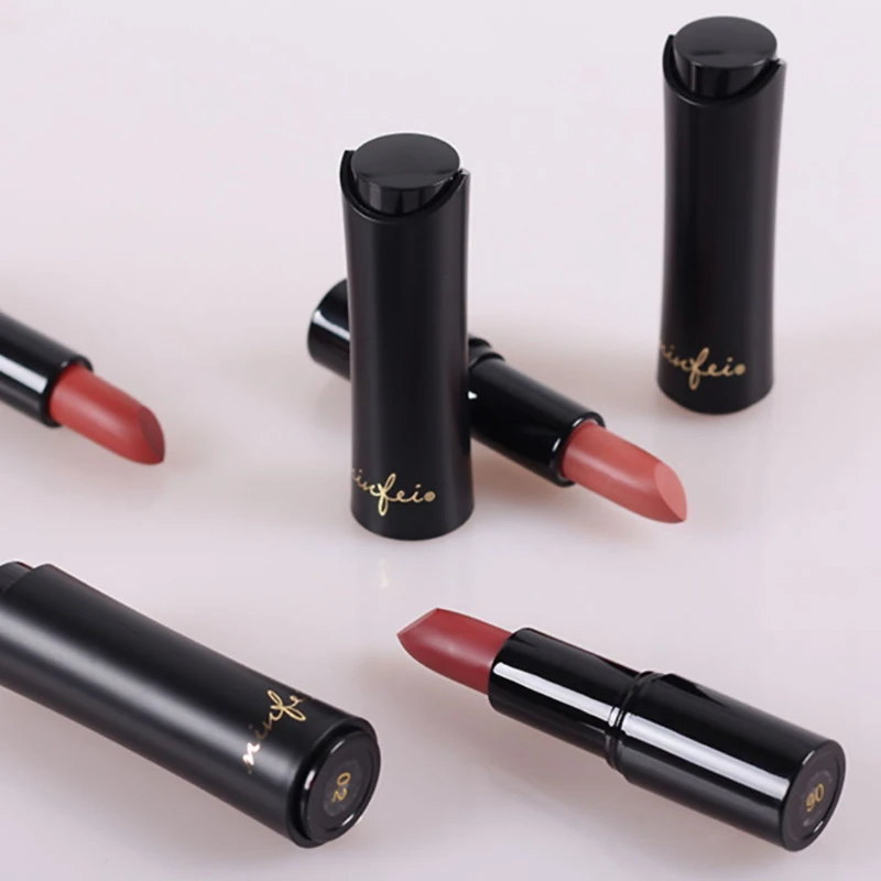 Matte Pressed Reddish Brown Bean Paste Lipstick Velvet Not Faded Natural Lasting Easy To Apply Good Use |