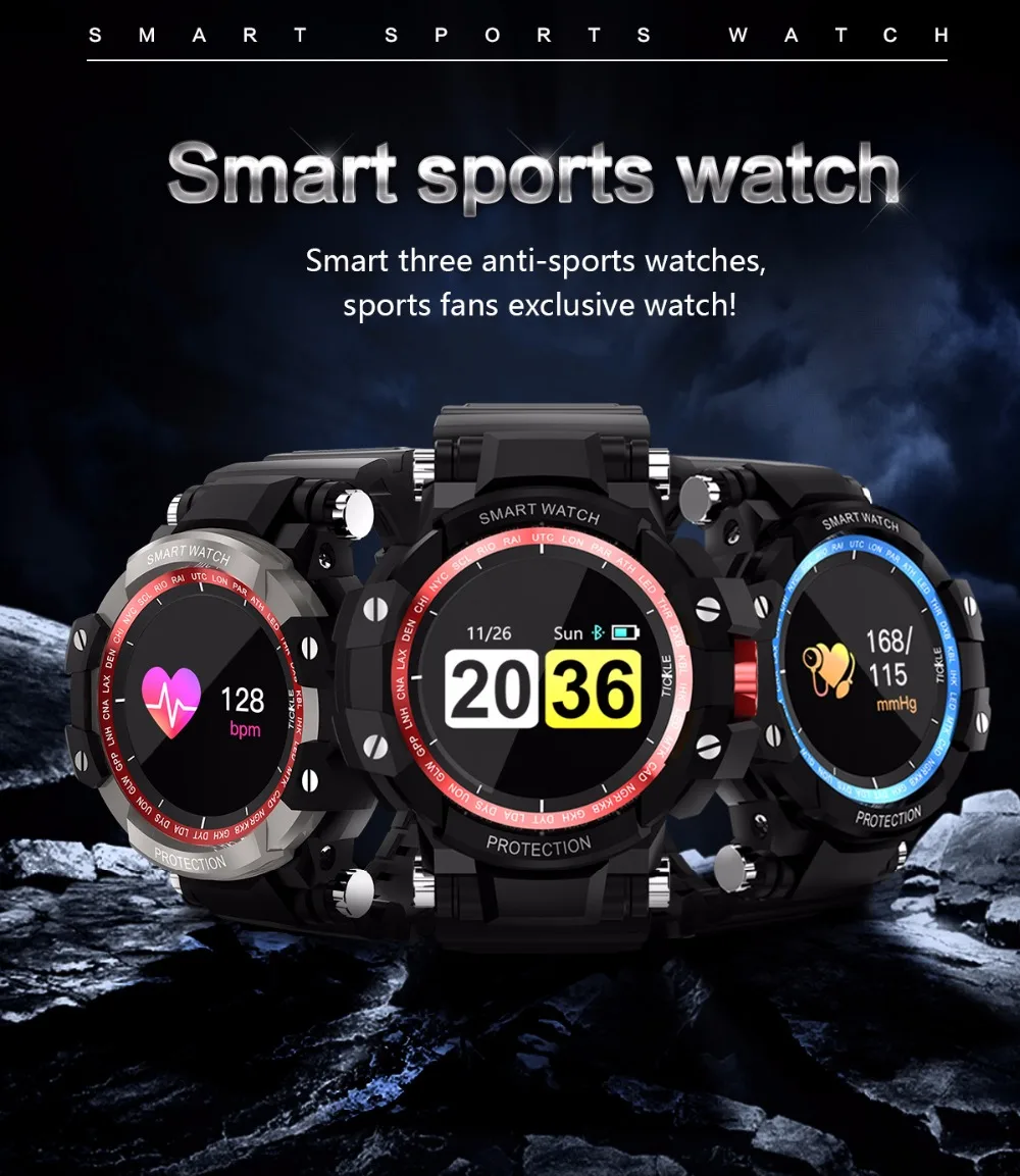 GW68 Смарт часы кровяное давление монитор сердечного ритма SmartBracelet