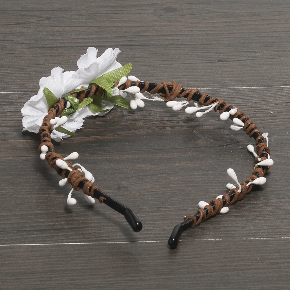 Простой милый маленький цветок MOLANS уличная модная Цветочная корона для