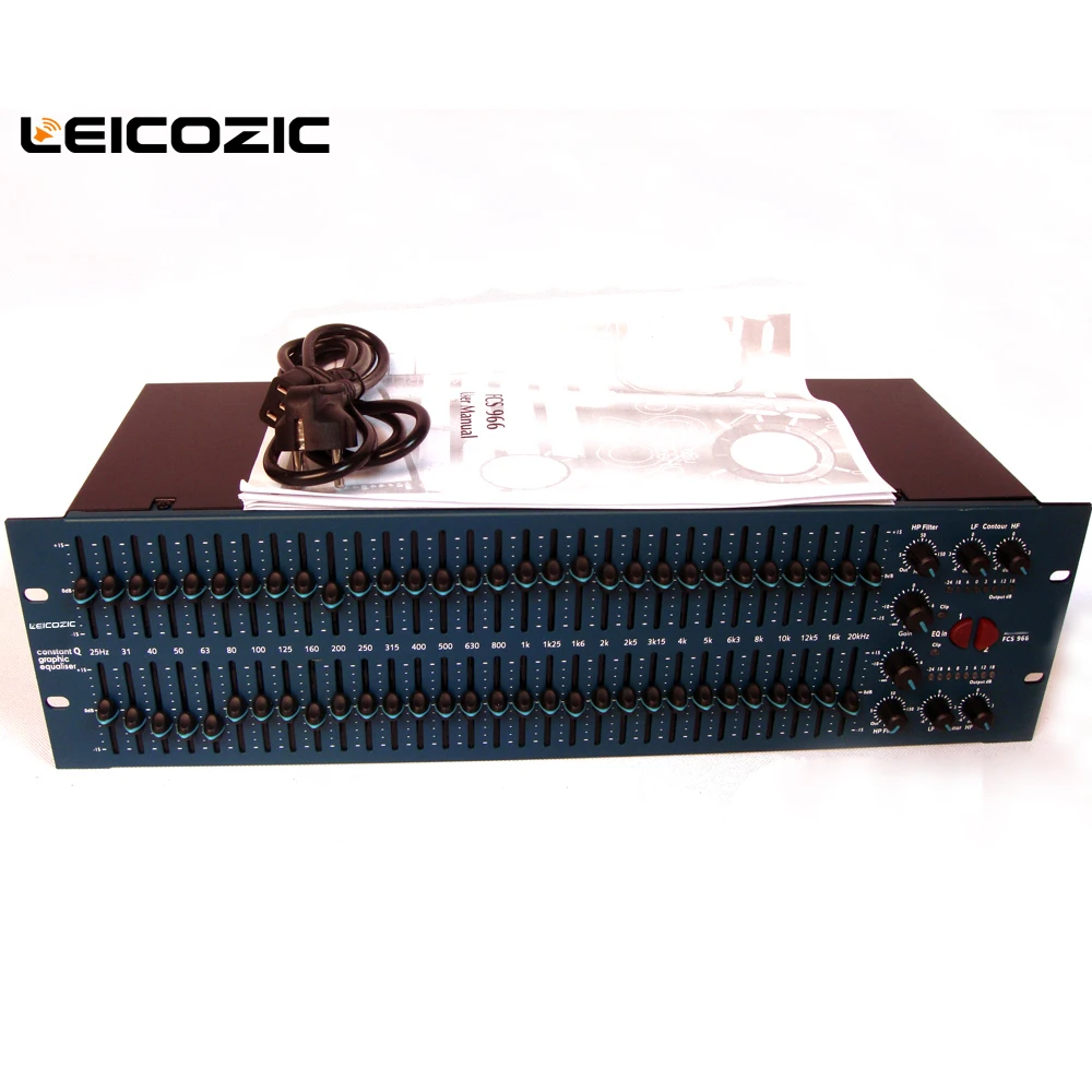 Leicozic FCS 966 опал графический эквалайзер Эквалайзер постоянный Q Двойной эквалайзер 31 полосный эквалайзер стерео графический эквалайзер Pro аудио система