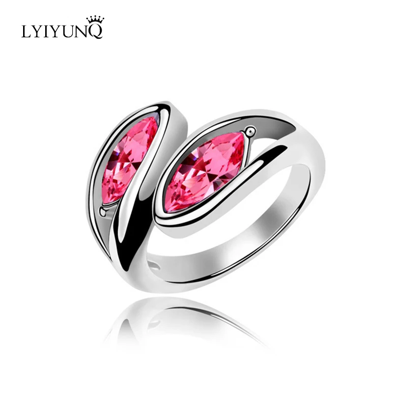 Модные брендовые кольца с серебряным покрытием модные украшения для девушек