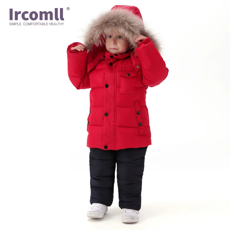 Ircomll Высококачественная детская зимняя одежда для России Толстая хлопковая