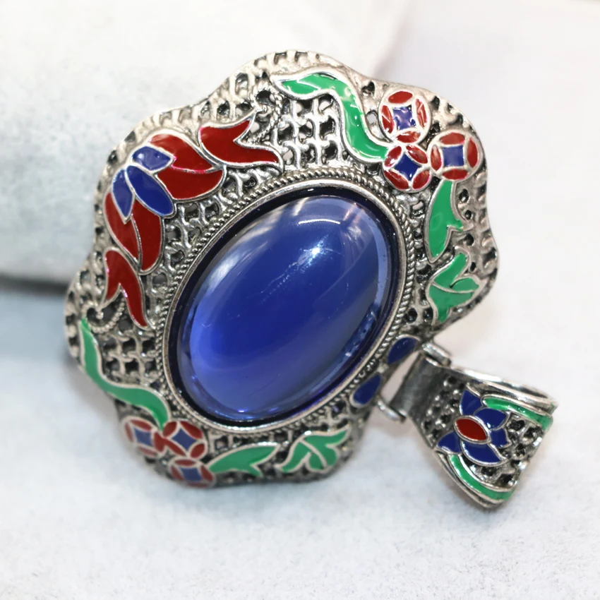 4 вида цветов серебристый цвет камня нефрит Овальный инкрустация яйцевидной