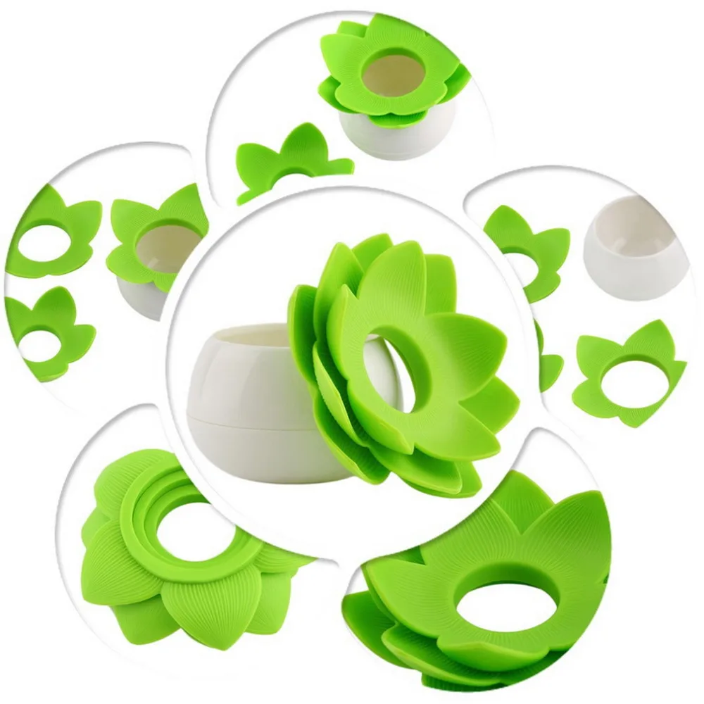 Высокое качество лотоса ватные тампоны коробка хлопок держатель в форме бутона