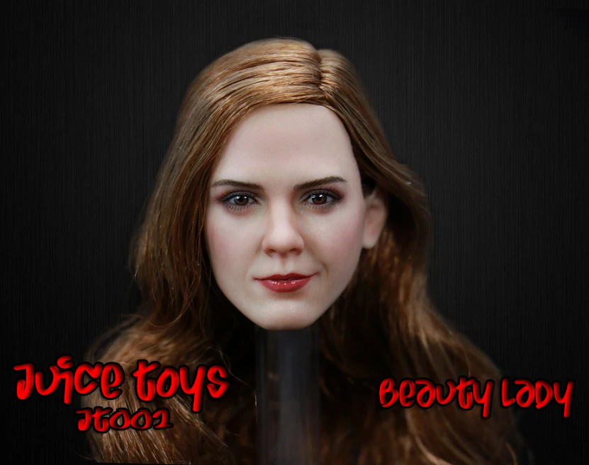 

1/6 Scale Beauty Lady Emma Watson Head Sculpt for 12inch Phicen Jodoll Verycool UD Doll Action Figure DIY