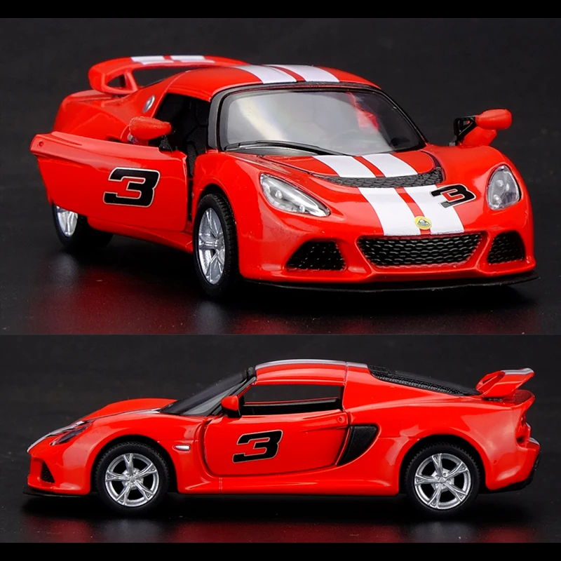 Спортивный автомобиль Kinsmart 1:32 2012 Lotus Exige S литой Сплав модель автомобиля игрушка с