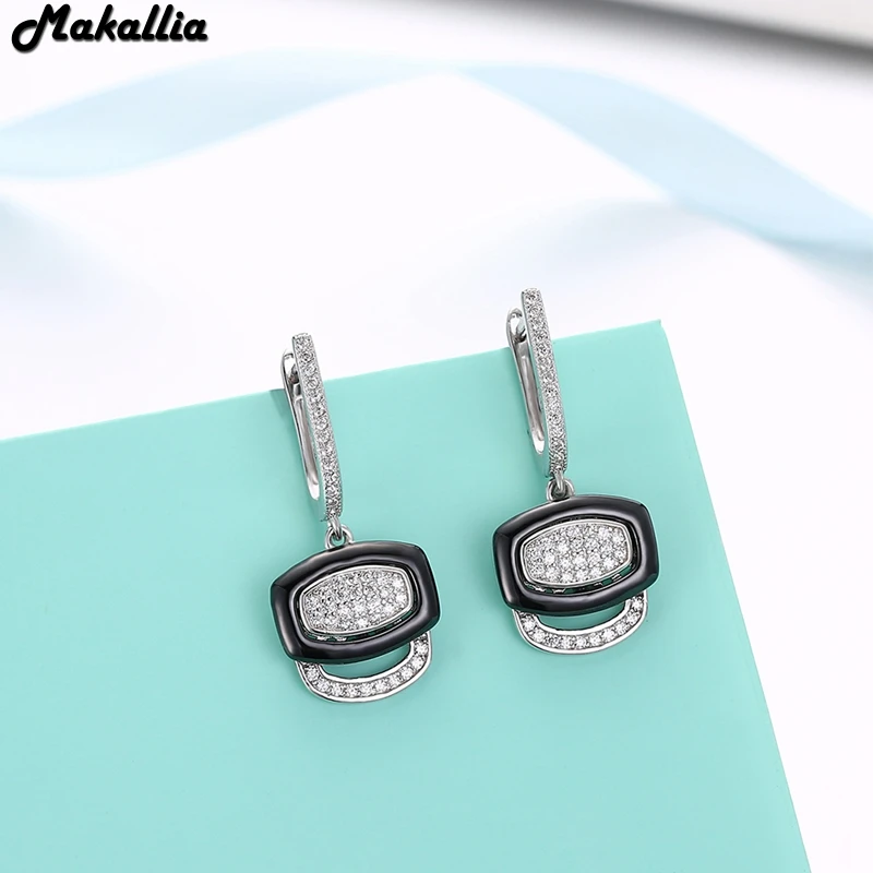 Новинка 2017 года Стерлинговое Серебро 925 пробы черный и белый НОВЫЕ