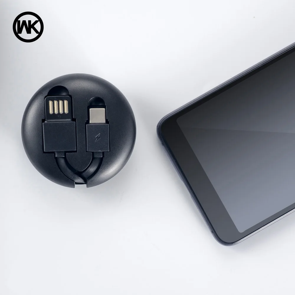 Дизайн WK для iPhone Mirco USB кабель 2в1 Выдвижной X 7 8 Plus Micro Samsung S9 зарядное