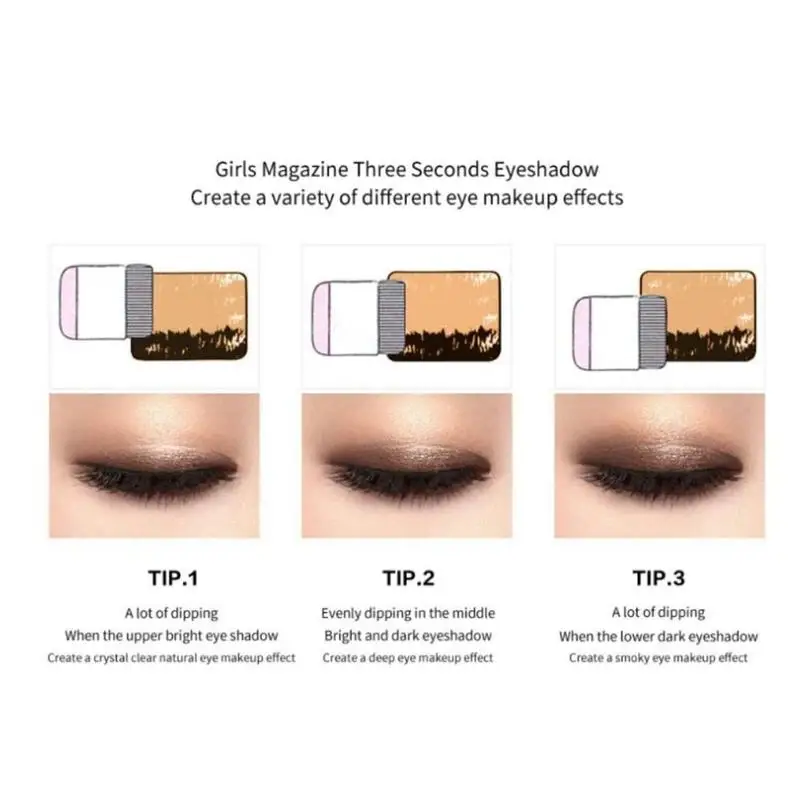 Натуральный двойной цвет Женская мода ленивые Тени для век макияж Палитра