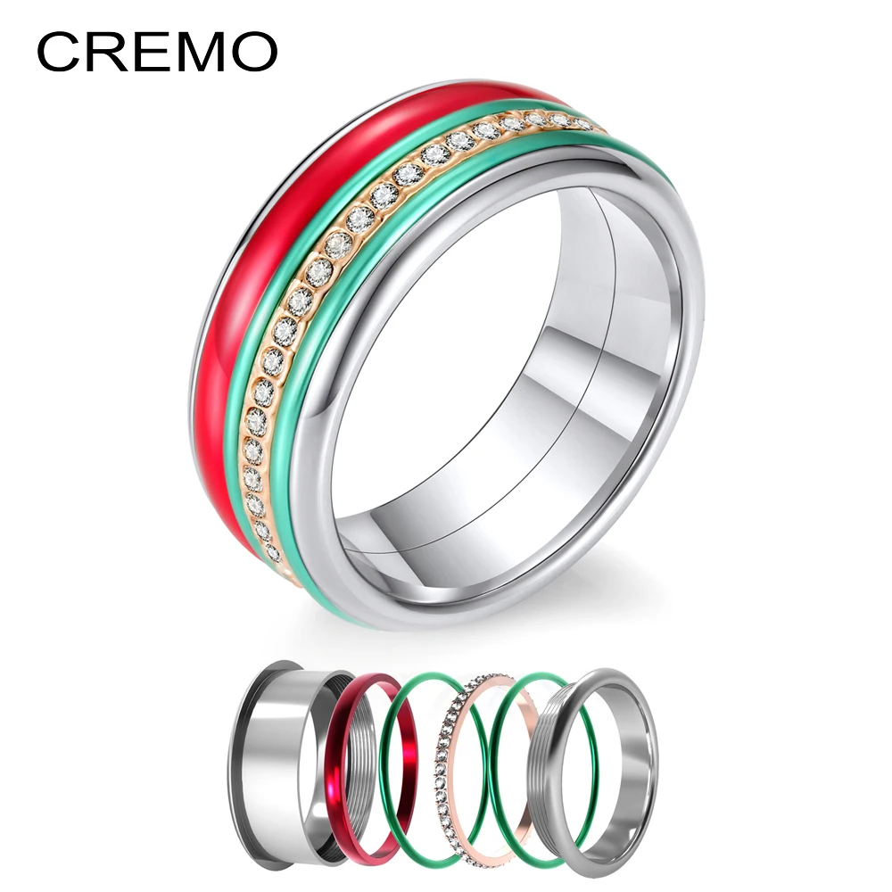 Кольца Сменные женские из нержавеющей стали с высокой полировкой|Кольца| |