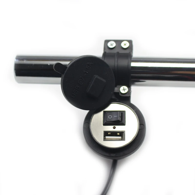

Motorcycle USB Mobile Phone GPS Power Charger Adapter Switch Waterproof DC5V