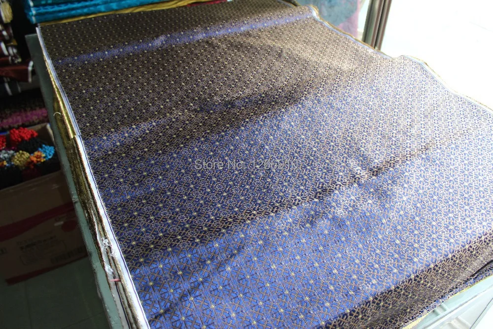 Китайская шелковая парчовая ткань подушка в стиле ципао с синей спинкой восемь