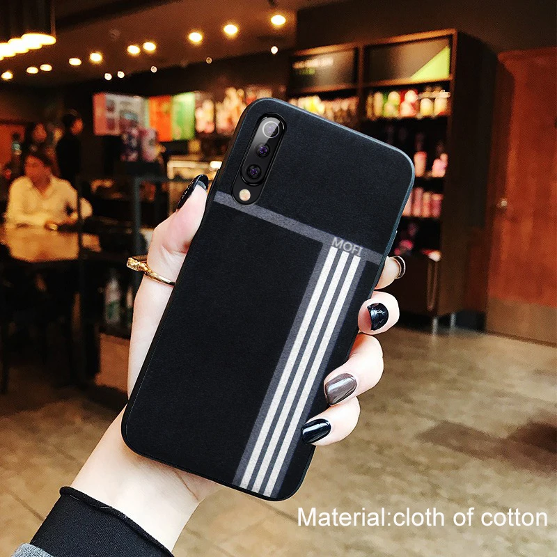 Чехол для Xiaomi Mi9 Se чехол задней панели спортивный с узором в полоску желтый Mi 9Se |