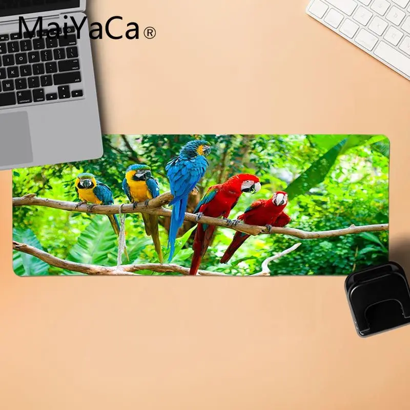 MaiYaCa высокое качество красочные Pajaros прочный резиновый коврик для мыши Коврик