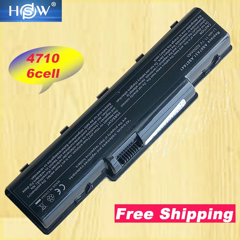 

HSW 5200mAh 6 cell AS07A31 AS07A41 Battery For Acer Aspire 4720 4730 5735Z 5737Z 5738 5738DG 5738G 5738Z 5738ZG 5740 5740DG 5740