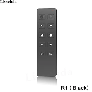 RF 2,4G пульт дистанционного управления R1 RT6 светодиодный пульт дистанционного управления для SS-B S1-B V1 KS KV KL AC Triac RF Диммер - Цвет: R1 Black