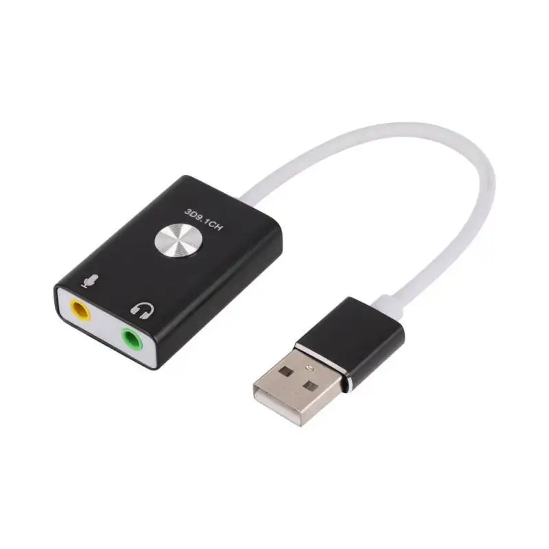 USB Внешняя независимая звуковая карта для настольного компьютера/ноутбука с 3 5 мм