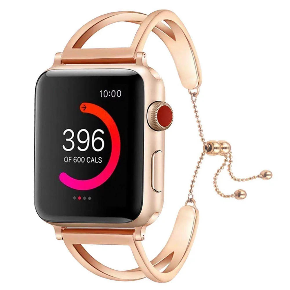 Женский ремешок для часов Apple Watch новейший уникальный Ювелирный Стиль сменный из