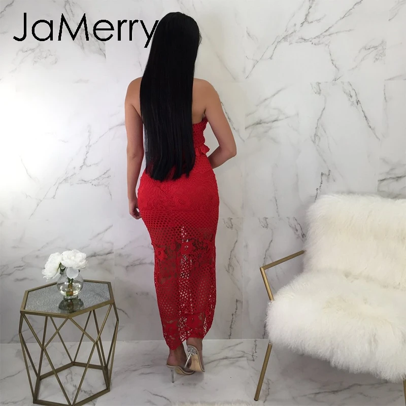 JaMerry винтажное сексуальное открытое платье из двух частей женское платье спагетти кнопка для ремешка подкладка летний сарафан элегантное однотонное платье миди
