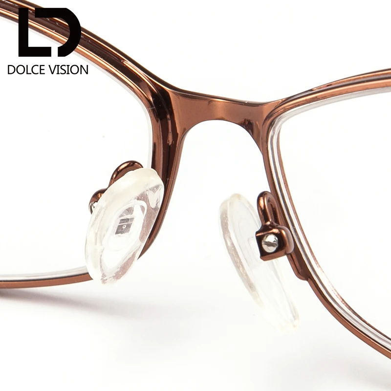 Зеркальные металлические овальные женские диоптрические очки по рецепту