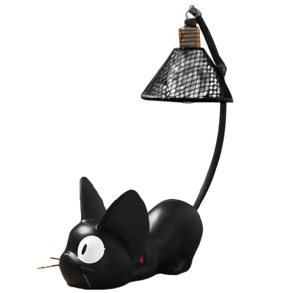 Ночсветильник с милым мультяшным рисунком jiji cat мини ночсветильник из смолы