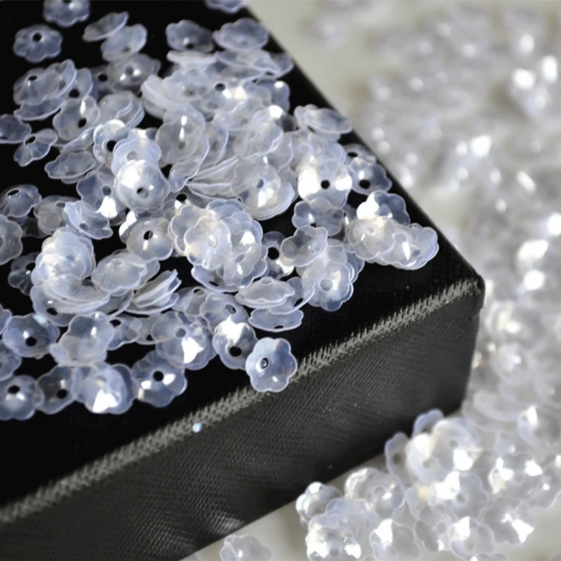 6mm Plum blossom Sequin Flat Round PVC Loose Sequins for Crafts Paillette Sewing Decoration DIY Accessory Lentejuelas Para Coser | Дом и сад