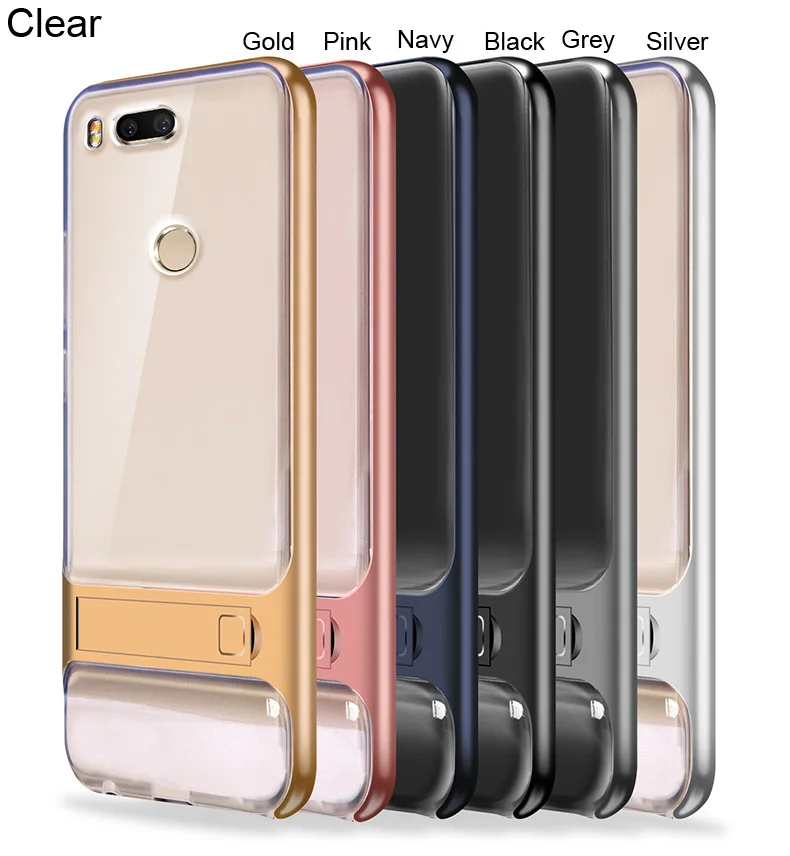 Stand Holder Kickstand Case for Xiaomi Mi5X Mi A1 Hybrid Slim Armor Protector Cover |
