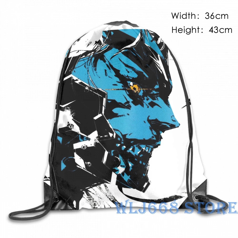Funny graphic print shoulder Bags women Metal Gear Rising Revengeance Artbook Raiden Single backpack travel men | Багаж и сумки