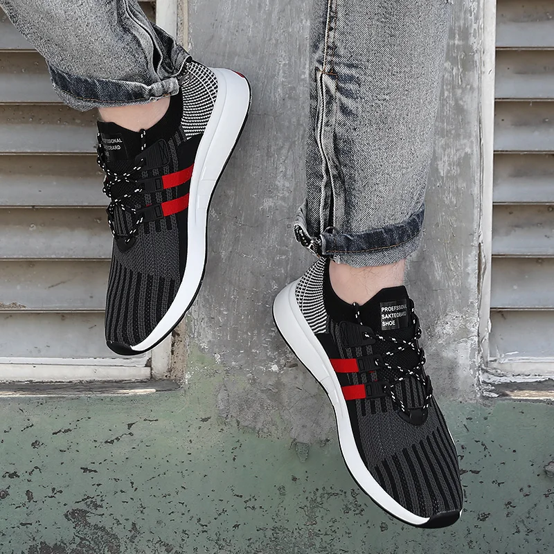 Новинка 2018 года Мужская обувь модная сетчатая повседневная со шнуровкой сезон