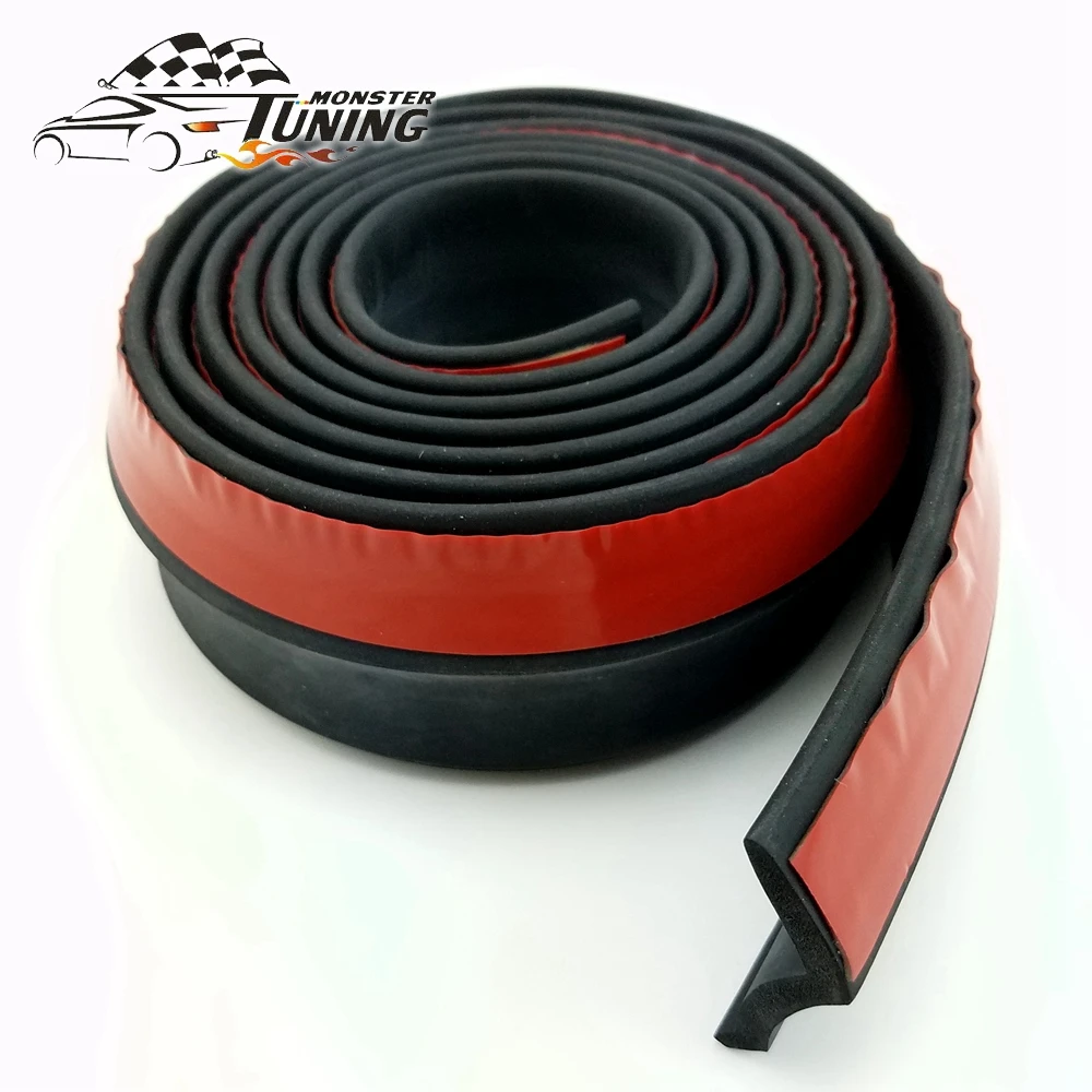 Тюнинг Monster New Rubber мягкая черная полоса бампера для автомобиля ширина 65 мм