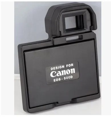 Защитная крышка для ЖК экрана и солнцезащитный козырек камеры Canon EOS500D Бесплатная