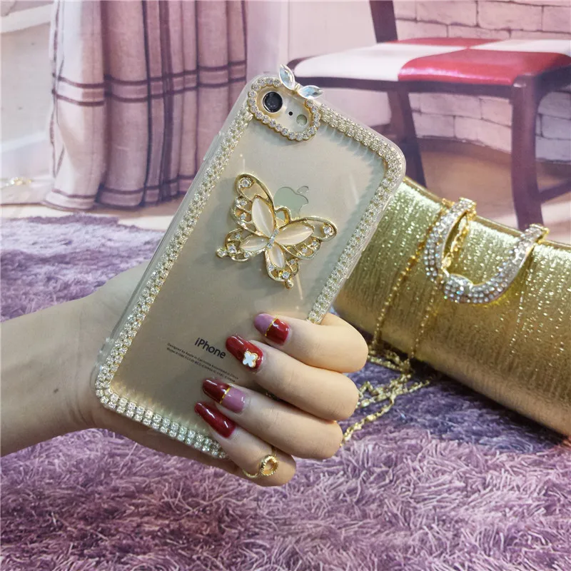Luxury Rhinestone Diamond Bling Claw Chain Jewelry Phone Case Cover for SamsungS6 S7 S8 S9 S10 S20 S21 PLUS Note5 8 9 10 20 | Мобильные