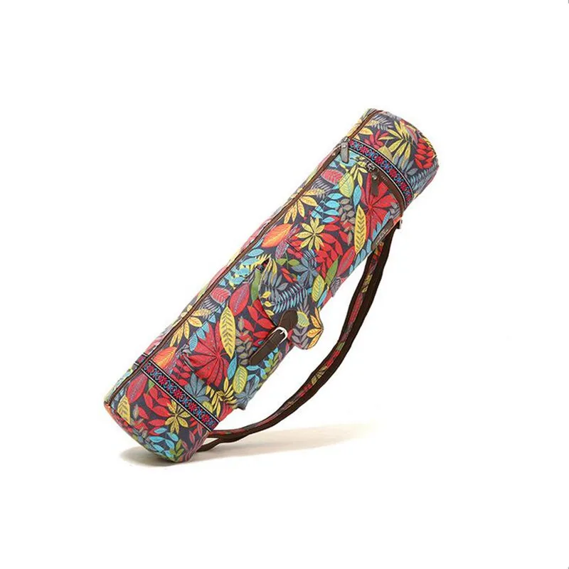 Рюкзак для йоги коврик Холщовый пилатеса сумка переноска регулируемая